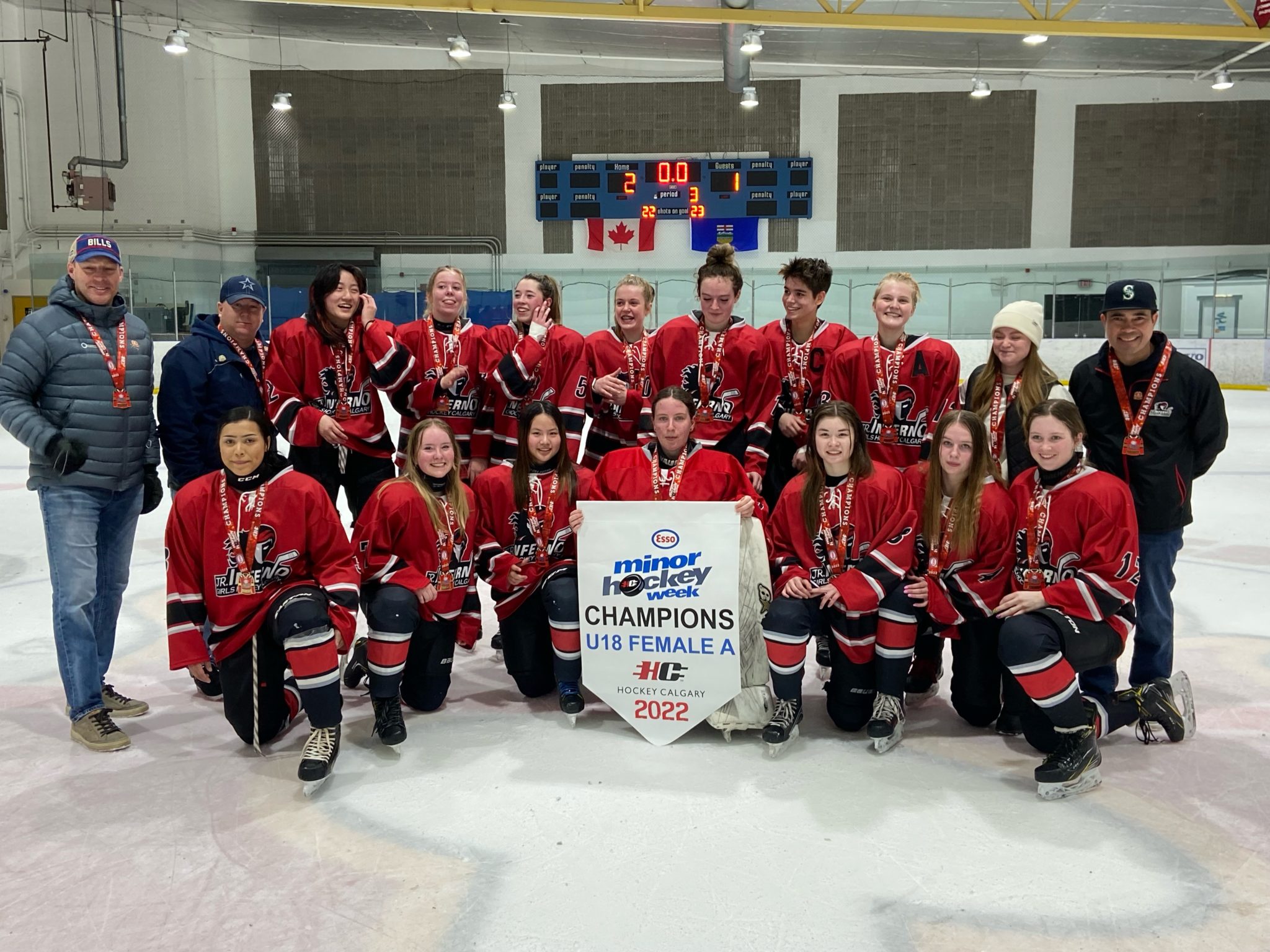 Congrats to GHC ESSO Minor Hockey Week Champs! Girls Hockey Calgary